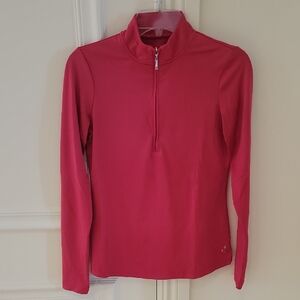 Jofit Fuchsia Long Sleeve Quarter-Zip Top